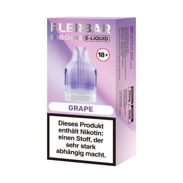Flerbar D16000 Liquid 10ml Grape